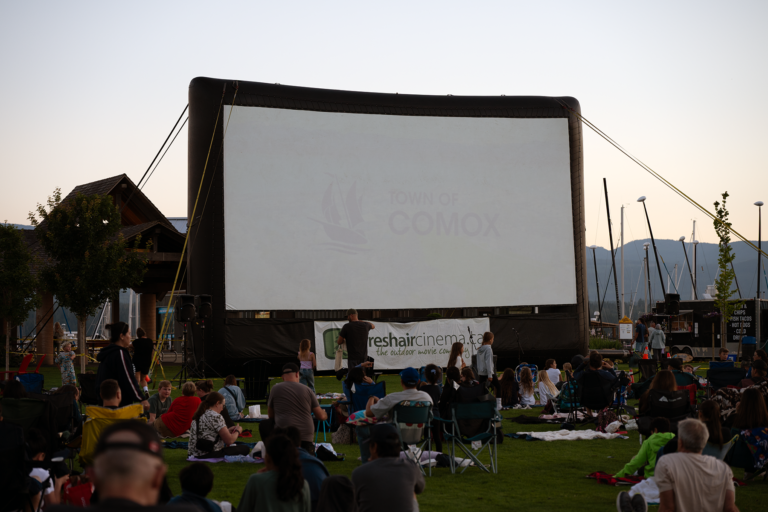 BC Hydro brings EV-powered outdoor movie night to Comox